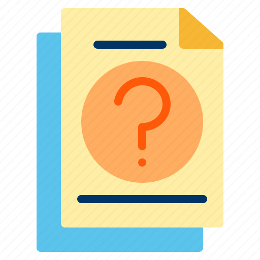 Unknown, file, no, data, question, mark icon - Download on Iconfinder