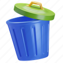 trash, bin, trash can, garbage, recycle bin 
