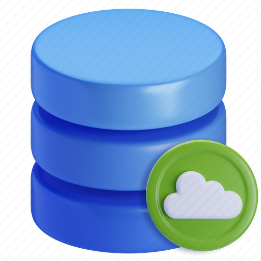 Cloud, database, storage, hosting, data 3D illustration - Download on Iconfinder