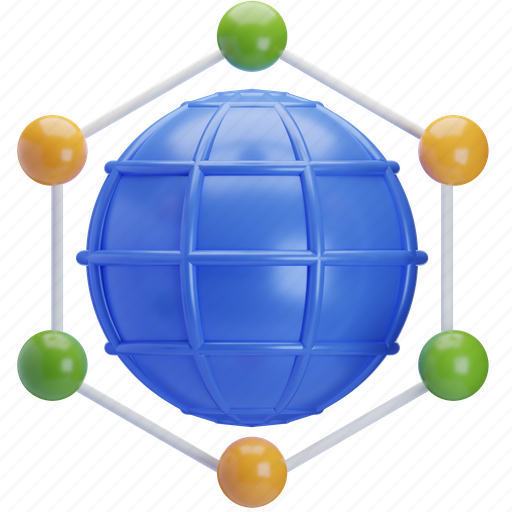 Network, internet, connection, web 3D illustration - Download on Iconfinder