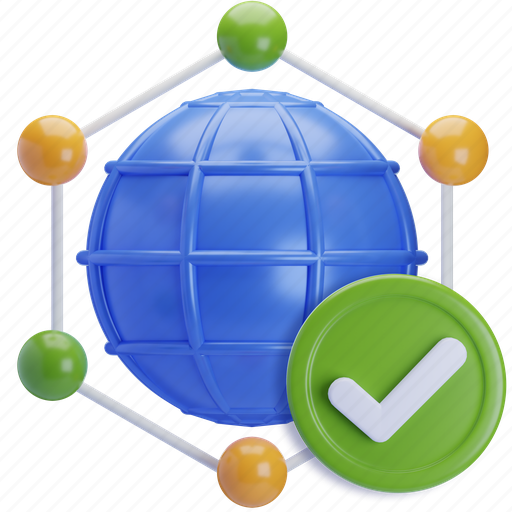 Network, internet, connection, web 3D illustration - Download on Iconfinder