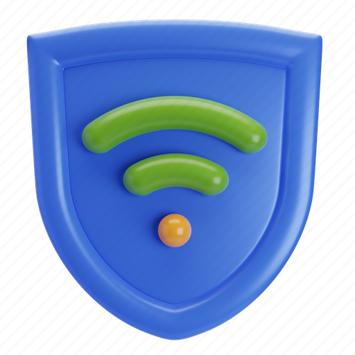 Secure, network, protection, safety, connection 3D illustration - Download on Iconfinder