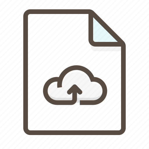 Cloud, document, file, page, paper, up, upload icon - Download on Iconfinder