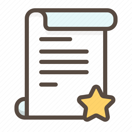 Document, favorite, files, page, paper, save, star icon - Download on Iconfinder