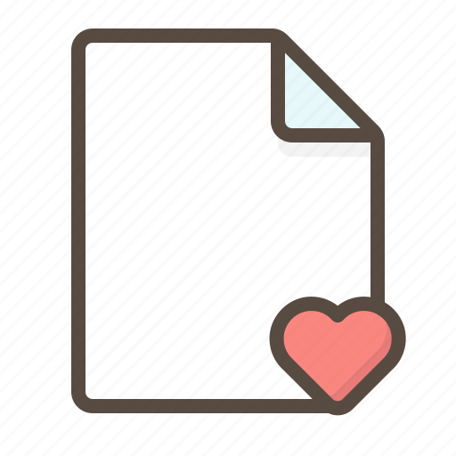 Document, favorite, file, like, love, page icon - Download on Iconfinder