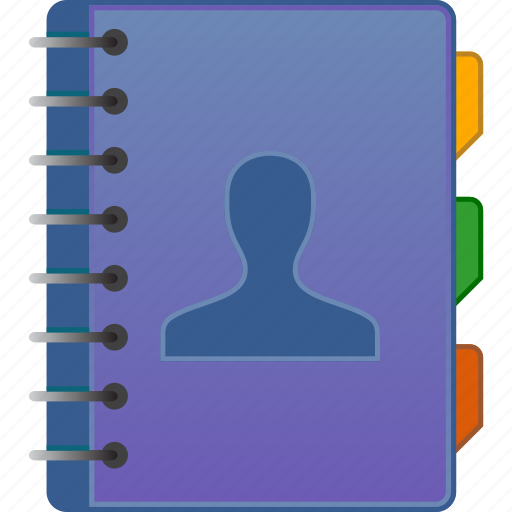 Address book, contact, contacts, mass list, notebook, pocketbook, record icon - Download on Iconfinder