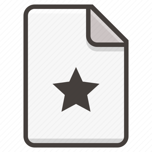 Document, file, star icon - Download on Iconfinder