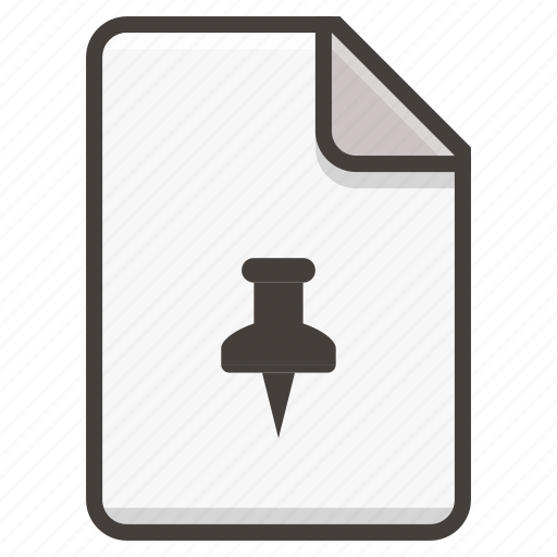 Document, file, pin icon - Download on Iconfinder