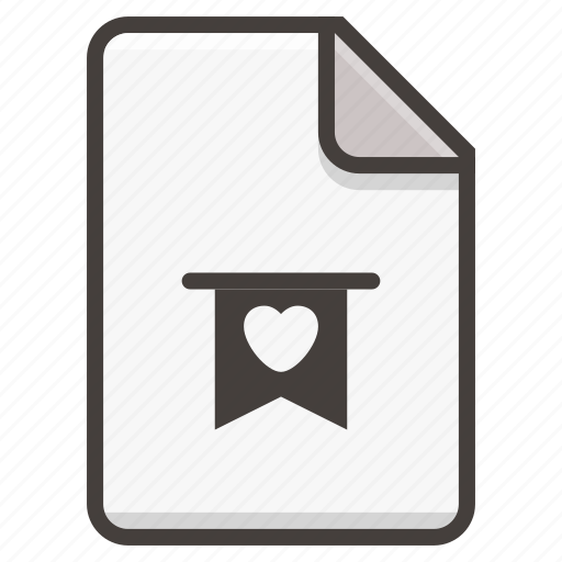 Document, bookmark, file, heart, popular icon - Download on Iconfinder