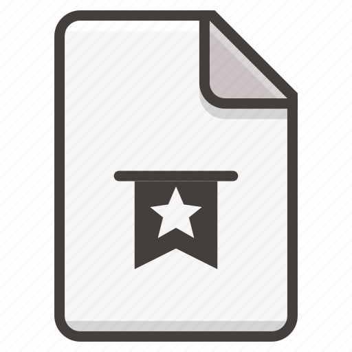 Document, bookmark, favorite, file, star icon - Download on Iconfinder