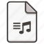 document, audio, file, music 