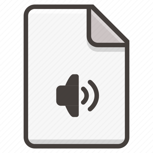 Document, audio, file, music, sound icon - Download on Iconfinder