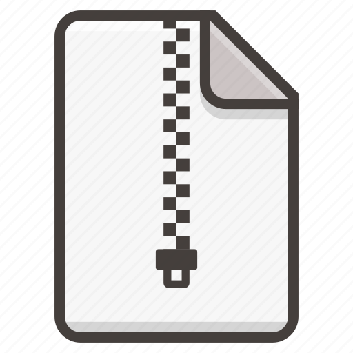Document, archive, file, zip icon - Download on Iconfinder