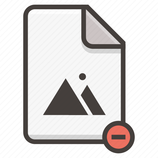 Document, file, image, photo, picture, remove icon - Download on Iconfinder