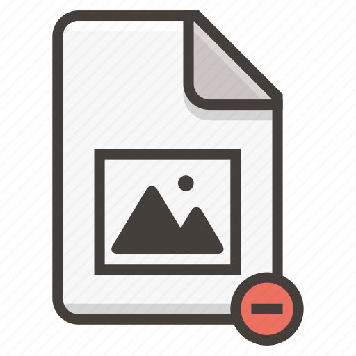 Document, file, image, photo, picture, remove icon - Download on Iconfinder