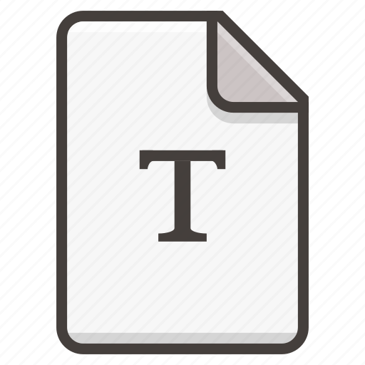 Document, file, font, type, typography icon - Download on Iconfinder