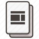 document, file, columns, layout