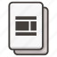 document, file, columns, layout 
