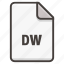 document, file, dw, format 