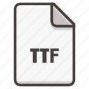 document, file, font, format, ttf