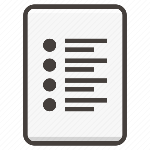 Document, file, list icon - Download on Iconfinder