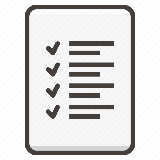 Document, file, checklist icon - Download on Iconfinder