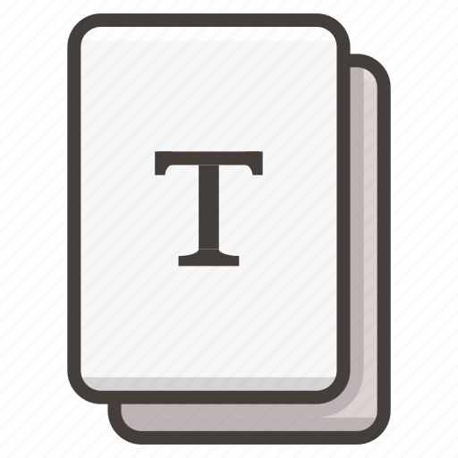 Document, documents, file, font icon - Download on Iconfinder