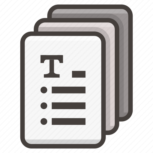 Document, documents, file, list icon - Download on Iconfinder