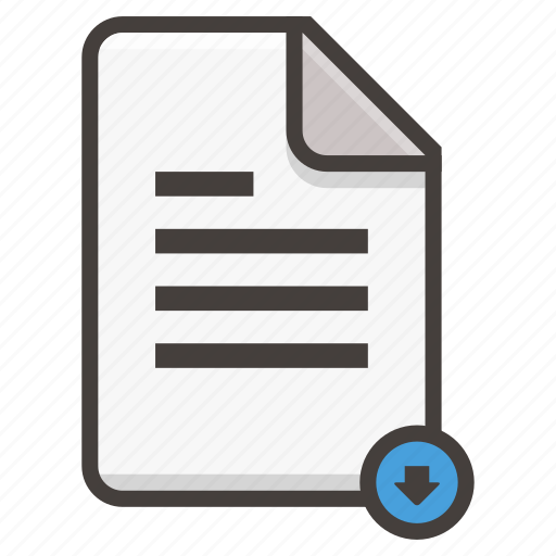 Document, file, download, text icon - Download on Iconfinder