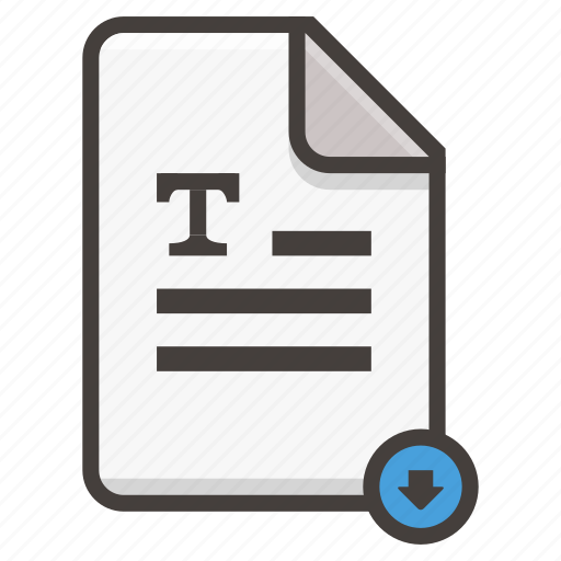 Document, file, download, text icon - Download on Iconfinder