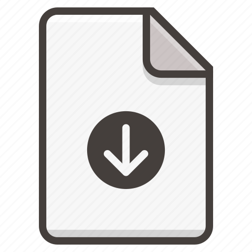 Document, file, arrow, download icon - Download on Iconfinder