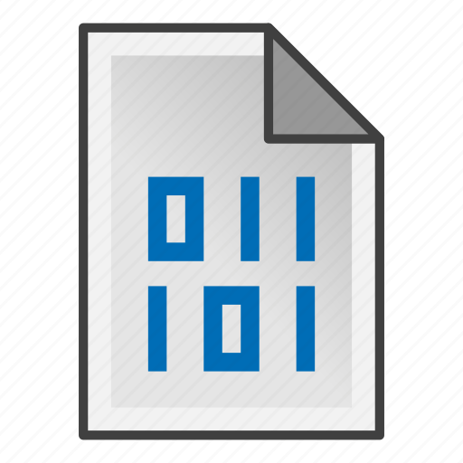 Binary, document, code, digital icon - Download on Iconfinder