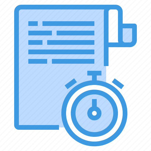 Document, file, stop, time, watch icon - Download on Iconfinder