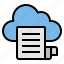 business, cloud, document, file, paper 