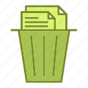 data, delete, documents, office, recycle, remove