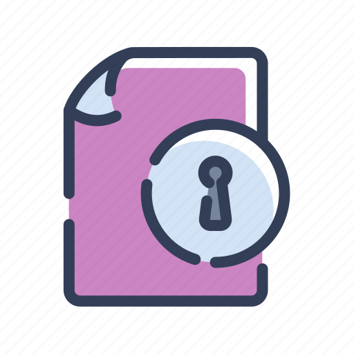 Encrypted, document, file, paper, page, password icon - Download on Iconfinder