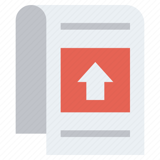 Arrow, document, document file, file, list, page, sheet icon - Download on Iconfinder