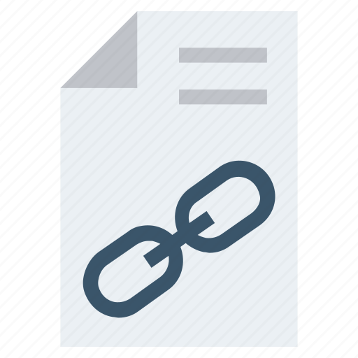 Chain, connect, document, file, link, page, paper icon - Download on Iconfinder