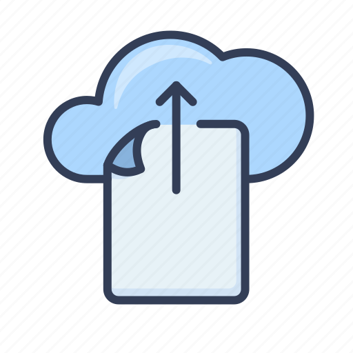 Upload, document, file, paper, page, cloud icon - Download on Iconfinder