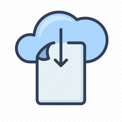 Download, document, file, paper, page, cloud icon - Download on Iconfinder