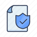 protect, document, file, paper, page, shield, secure
