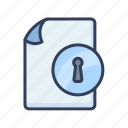 encrypted, document, file, paper, page, password