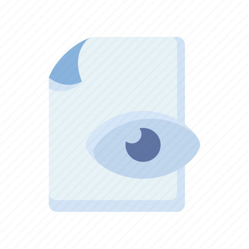 Preview, document, file, paper, page, view, eye icon - Download on Iconfinder