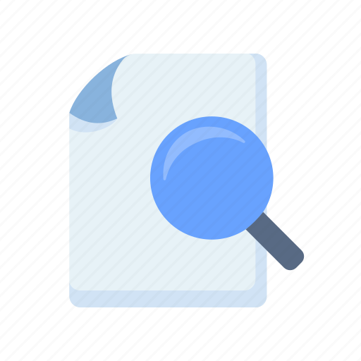 Search, document, file, paper, page, find, magnifier icon - Download on Iconfinder