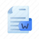 word, document, file, paper, docs, format, page