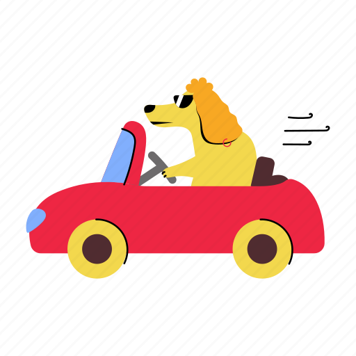 Dog, cute puppy, dog holding, puppy holding, cute dog illustration - Download on Iconfinder