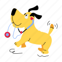 dog stethoscope, animal stethoscope, cute dog, cute puppy, cute pet 