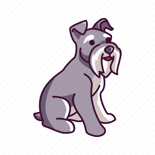 Animal, dogs, miniature, pet, schnauzer icon - Download on Iconfinder