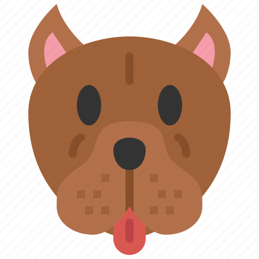 Pit bull, dog, breed, pet, puppy, animal, cute icon - Download on Iconfinder