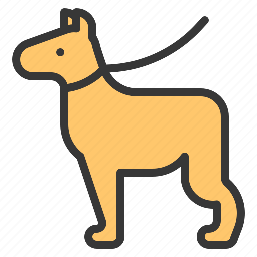 Dog, dog leash, leash, pet icon - Download on Iconfinder
